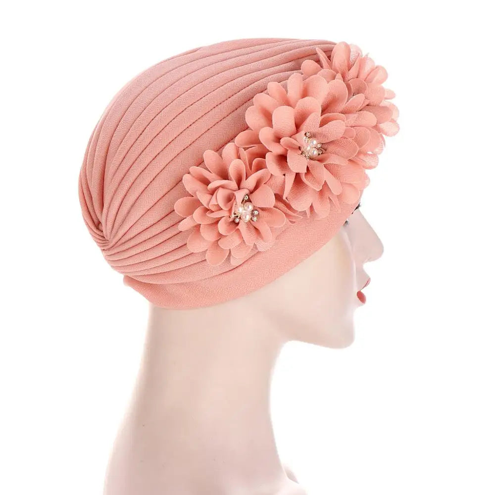 10 Color Hot Headscarf Hat Fold Watermelon Hat