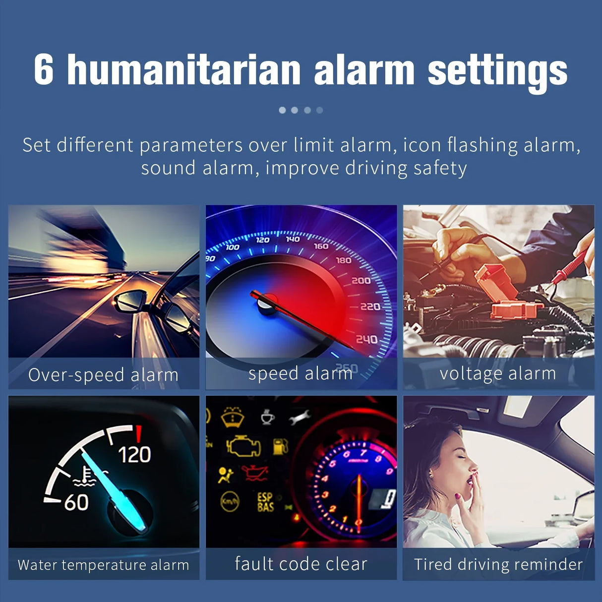 GEYIREN HUD Head Up Display Auto OBD2 GPS