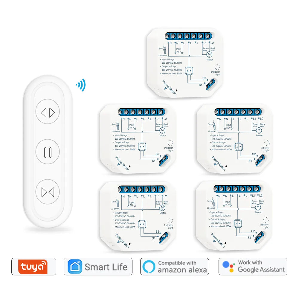 WiFi Curtain Roller Shutter Switch Module with RF