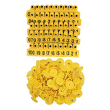 100Pcs Pig Goat Ear Tag Sighs 001-500 Animal