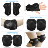 7Pcs Adjustable Pads Wrist Helmet Protector Set Kids