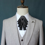 High Quality Korean Fashion New Crystal Bow Tie