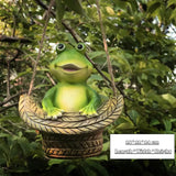Creative Cute Frogs Cat Dog Resin Lying Santa
