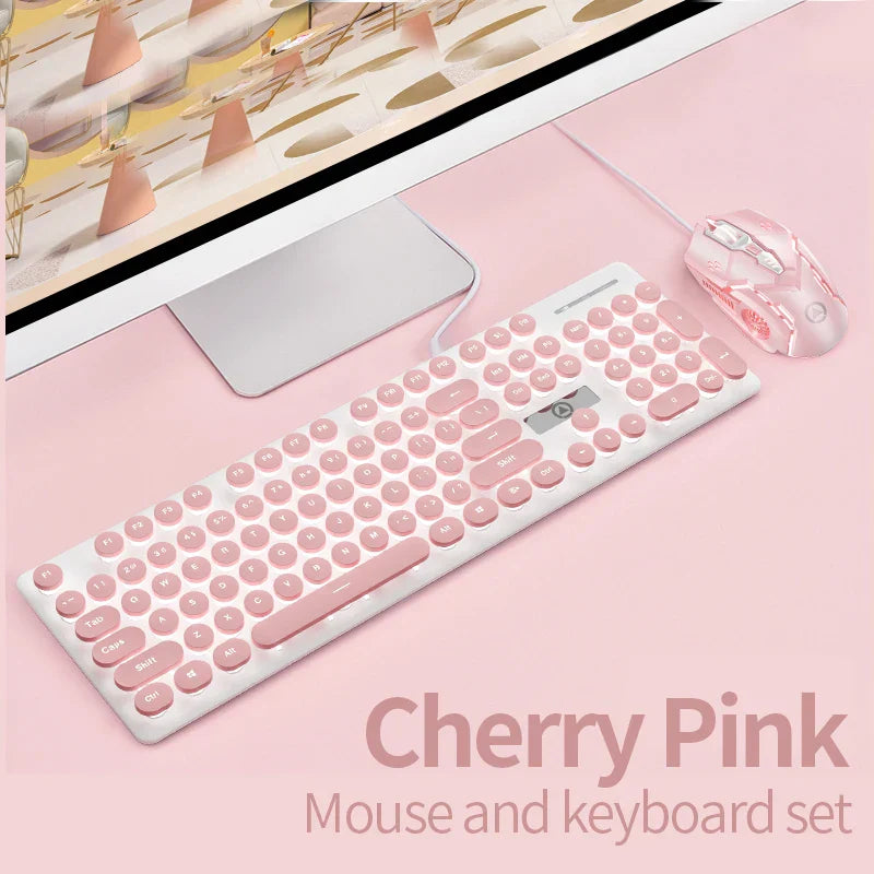Three-piece Set Punk Gaming Keyboard and Mouse Earphone