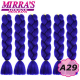 Synthetic Jumbo Braids Hair Omber Braiding Hair Extensions for Women Yaki Texture Black Blue Fake Hair Mirra’s Mirror