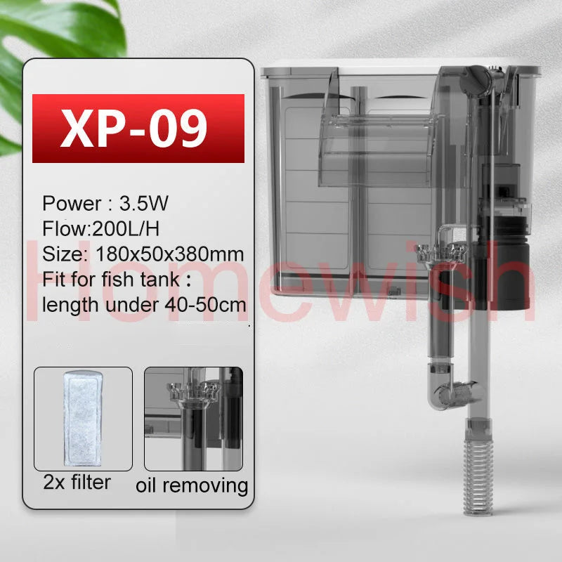 220V Upgrade Aquarium External Waterfall Filter Cleaner Silent