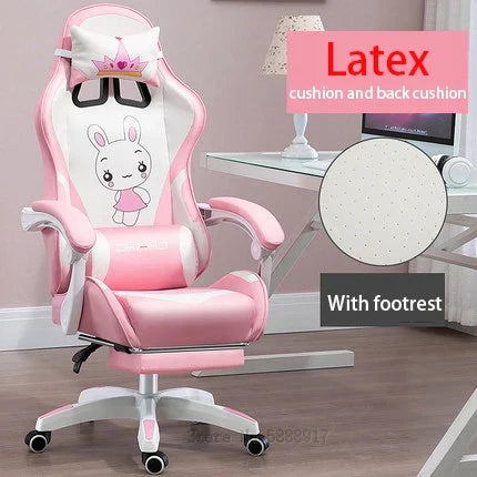 WCG Cute Girl Pink Computer Chair Home Office