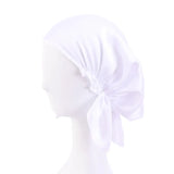 Muslim Women satin Turban Nightcap Hat Headscarves Cancer