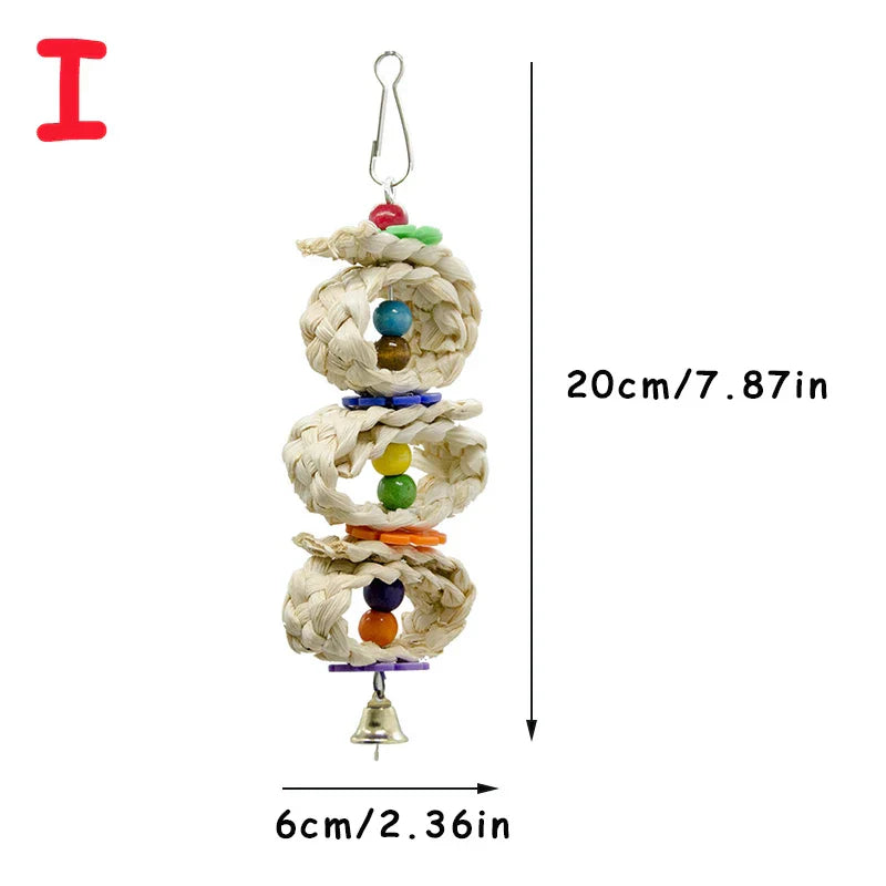 Parrot Shredder Toy Dry Anti-biting Parrot Cage Foraging