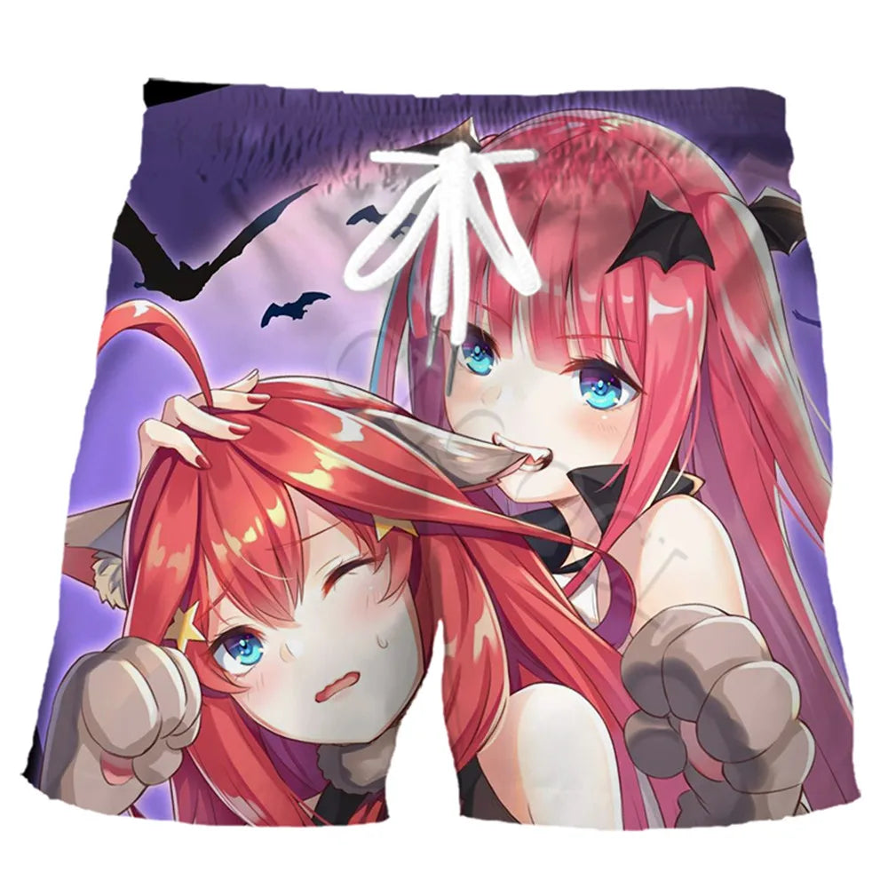 CLOOCL Men Shorts Anime Quintuplets Quintessential 3D Print