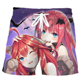 CLOOCL Men Shorts Anime Quintuplets Quintessential 3D Print