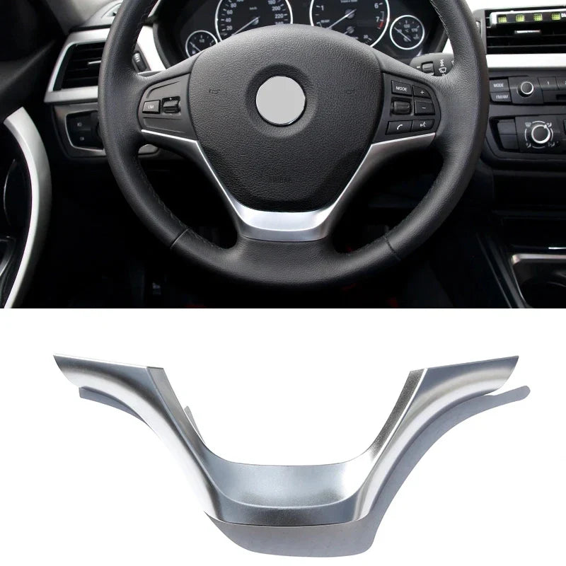 Car Carbon Fiber Interior Steering Wheel Decorative Frame
