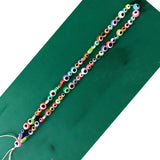 2022 New Evil Eyes Multicolor Glazed Round Beaded