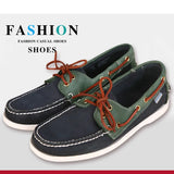 Men's Casual Genuine Leather Docksides Deck Lace Up Moccain Boat Shoes Loafers For Men Driving Fashion Women Shoes Wine Red