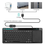 Rii K18Plus/K18S 2.4G Wireless Keyboard with Touchpad Mouse