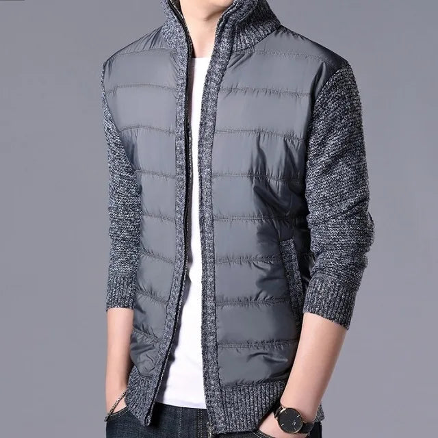 New Men's Thick Sweater Coat Male Autumn Winter