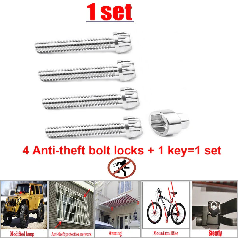 Bolt Security Anti Theft Screws Bolt Nuts M6