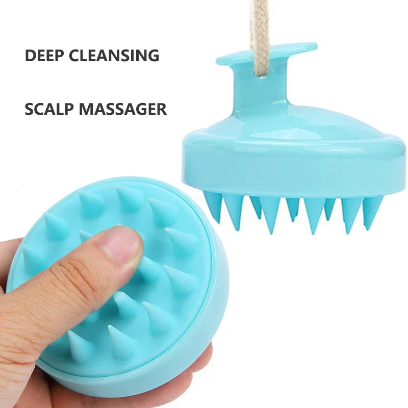 Head Massage Instrument Silicone Hair Scalp Massage Brush