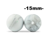 15mm 100pcs Round Silicone Beads Teether Baby Nursing