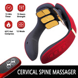 Heating12 Heads Back And Neck Massager 15 Gears