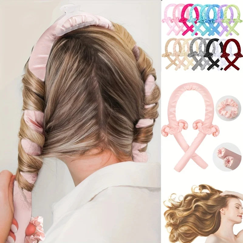 Heatless Curling Rod Hair Accessories Hair Band Ribbon