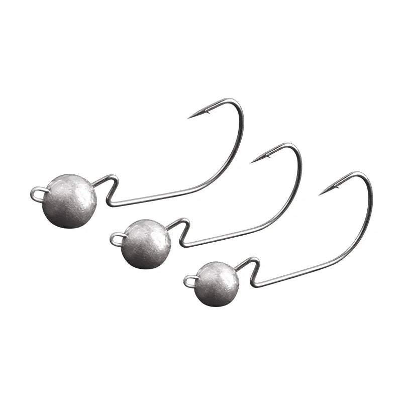 10Pcs Fishing Crank Hook 3.5g 5g 7g 10g