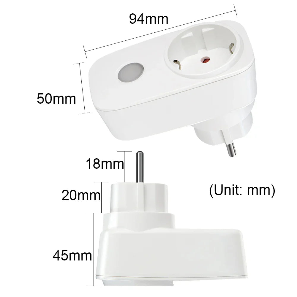 Smart Home EU French Socket Power Plug 433Mhz