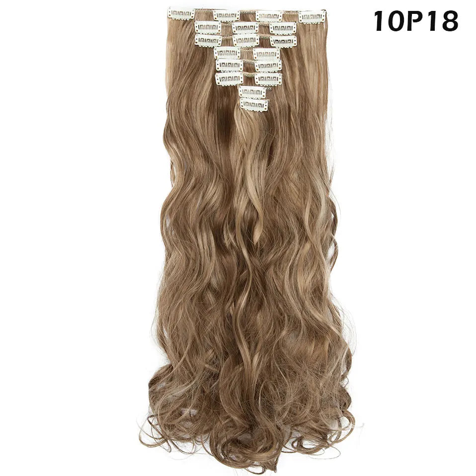 S-noilite Synthetic 24inch 140g 8PCS/set Clip In On