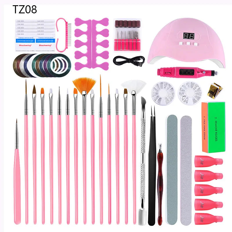 Manicure Set 36W UV LED Lamp Dryer With