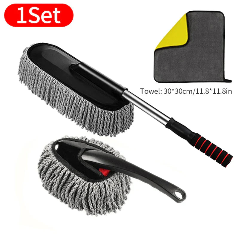 SEAMETAL Superfine Fiber Car Duster Suit Retractable Microfiber