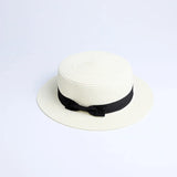 2019 Parent-child wholesale sun flat straw hat boater