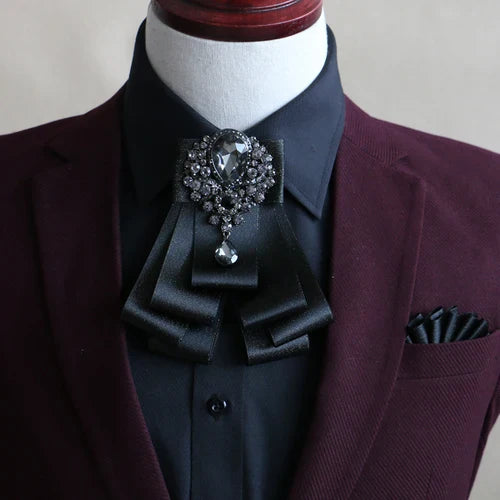 Handmade British Style New Diamond Bow Ties for