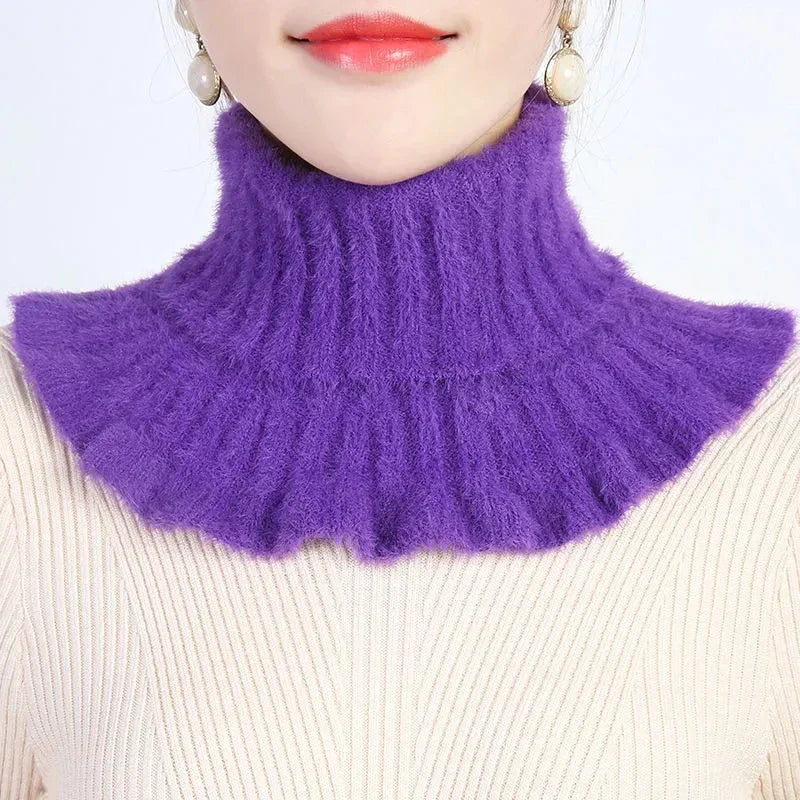 Thickened Imitation Mink Cashmere Bib Women's FallWinter Warm