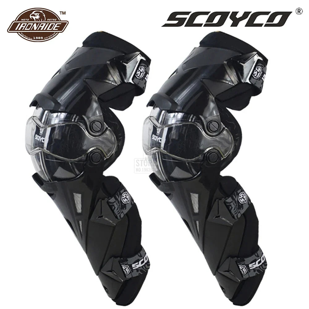 SCOYCO Motorcycle Knee Protection Motocross Protector Pads Guards Motosiklet Dizlik Moto Joelheira Protective Gear Knee Pads