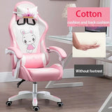 WCG Cute Girl Pink Computer Chair Home Office