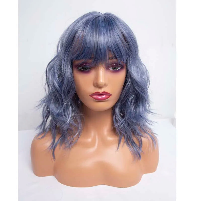 Amir Brown Wigs Synthetic Natural Wavy Wigs for