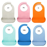 1 Pc Waterproof Adult Mealtime Anti-oil Silicone Bib