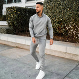 2020 New 3D Plaid Men's Sports fitness Zipper