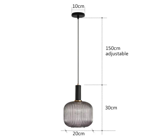 Retro restaurant colorfull glass pendant lights Creative living