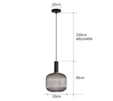 Retro restaurant colorfull glass pendant lights Creative living