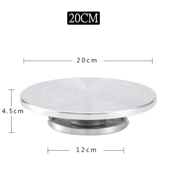 15/20/25/30CM Pottery Wheel Aluminum Turntable, DIY Clay Tools