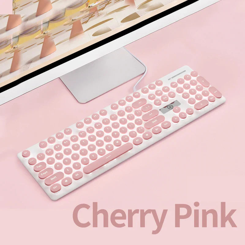 Three-piece Set Punk Gaming Keyboard and Mouse Earphone