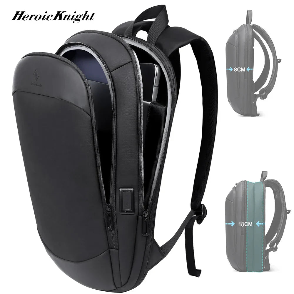 Heroic Knight Men's Backpack 17.3 Inch Waterproof Expandable