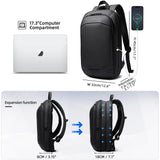 Heroic Knight Men's Backpack 17.3 Inch Waterproof Expandable