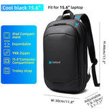 Heroic Knight Men's Backpack 17.3 Inch Waterproof Expandable