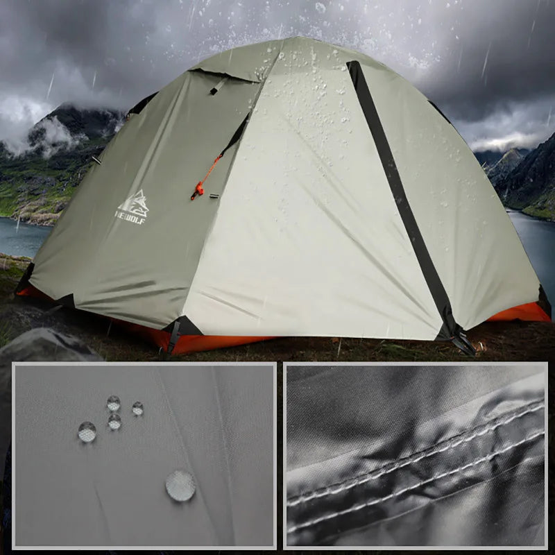 Hewolf 2 Person Waterproof Camping Tent For Outdoor