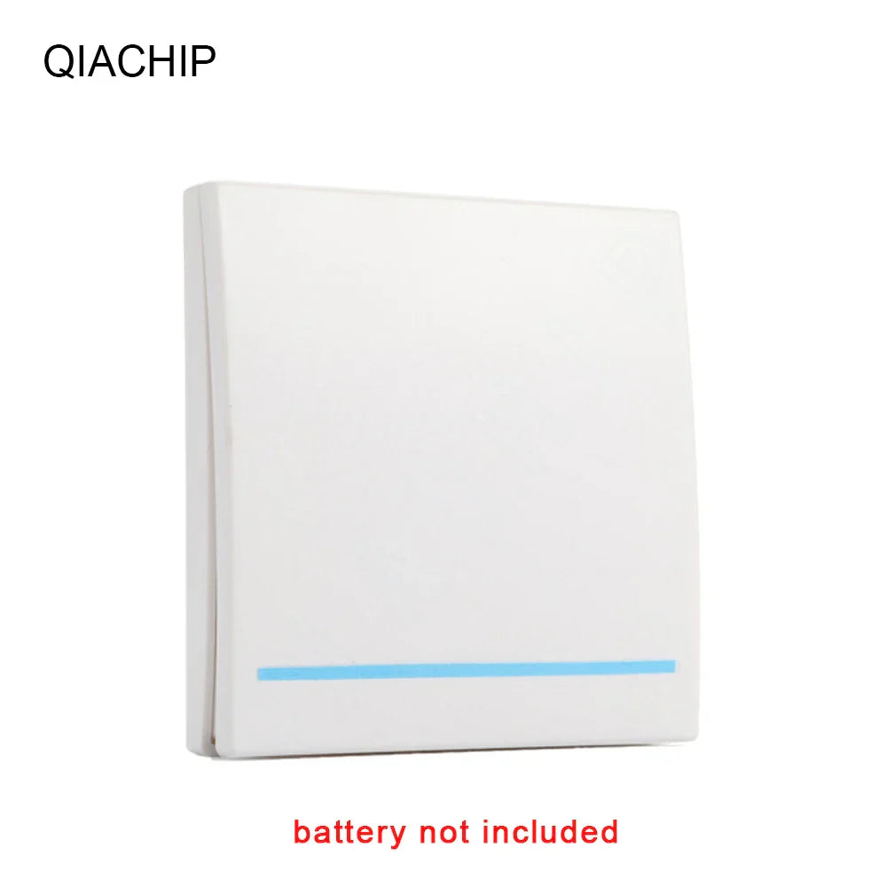 QIACHIP 433.92MHz AC 220V 1 CH Wall Panel