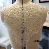 1 Pc Black Flower Neckline Collar Lace Applique