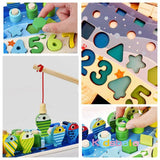 Kids Montessori Math Toys For Toddlers Educational Wooden