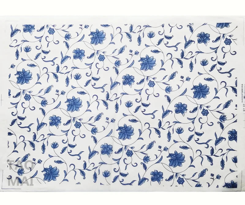 Pottery ceramics clay Transfer paper glaze underglaze flower
